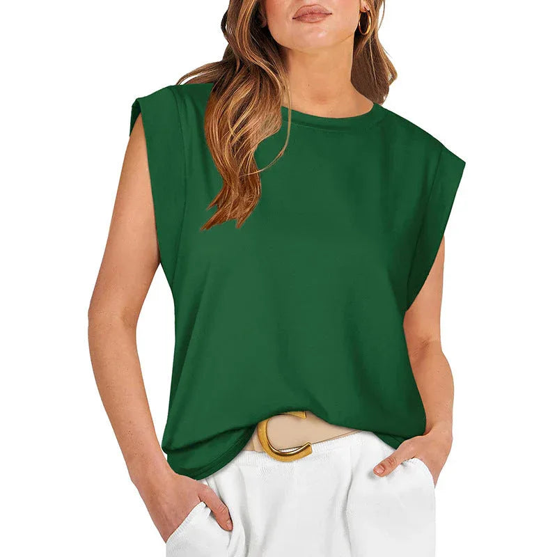 RAYANU™ – Lightweight Everyday Summer Cap Sleeve Top - MABEL LONDON