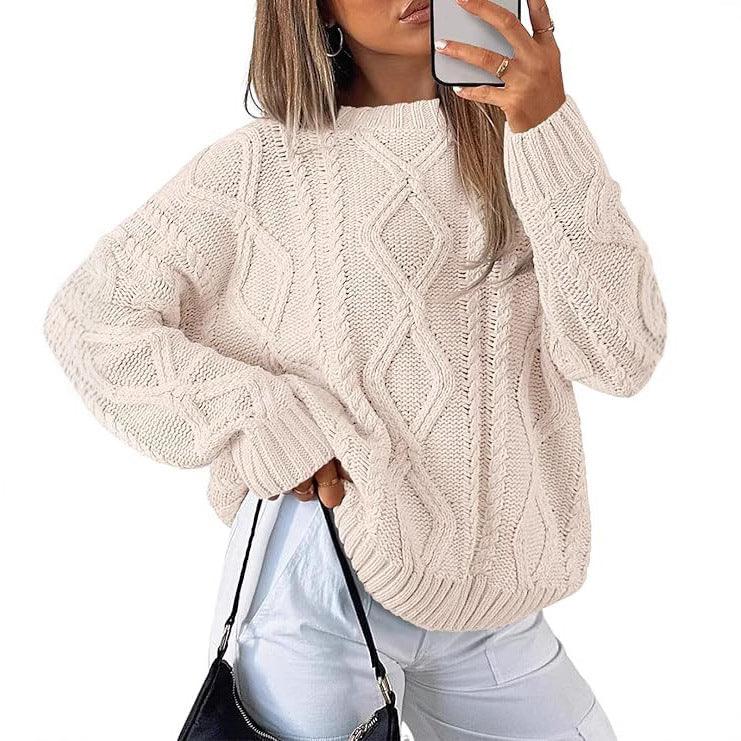 TONIA™ - Casual Oversized Long Sleeve Sweater - MABEL LONDON