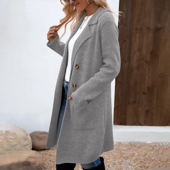ZAHEKA™ - Casual Long Sleeve Mid Length Coat - MABEL LONDON