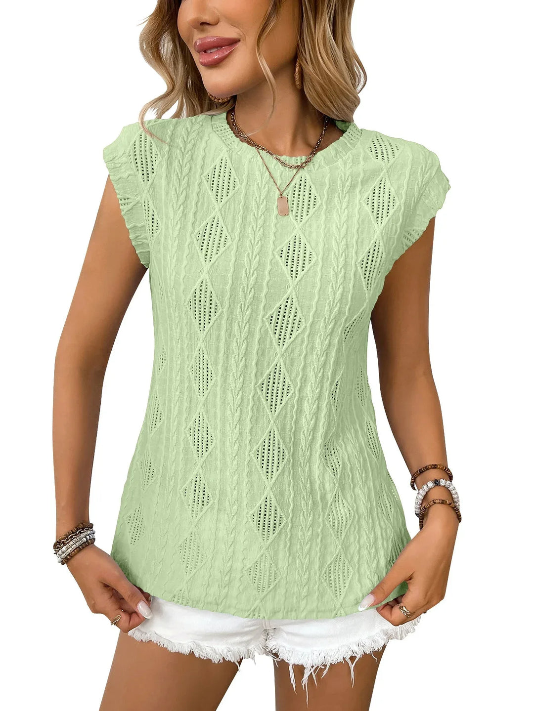 DELICE™ – Lightweight Knit Chic Tee - MABEL LONDON