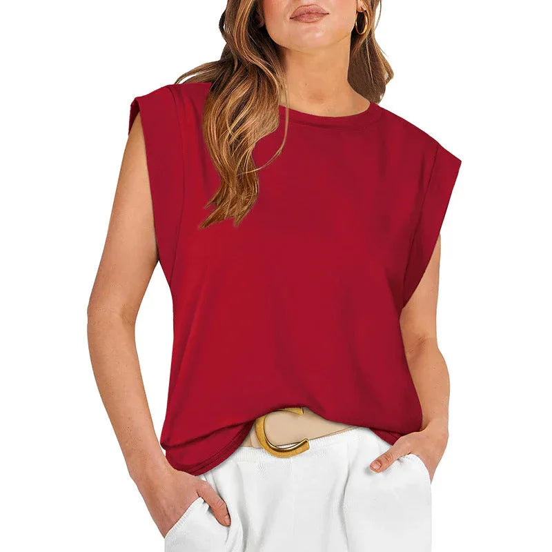 RAYANU™ – Lightweight Everyday Summer Cap Sleeve Top - MABEL LONDON