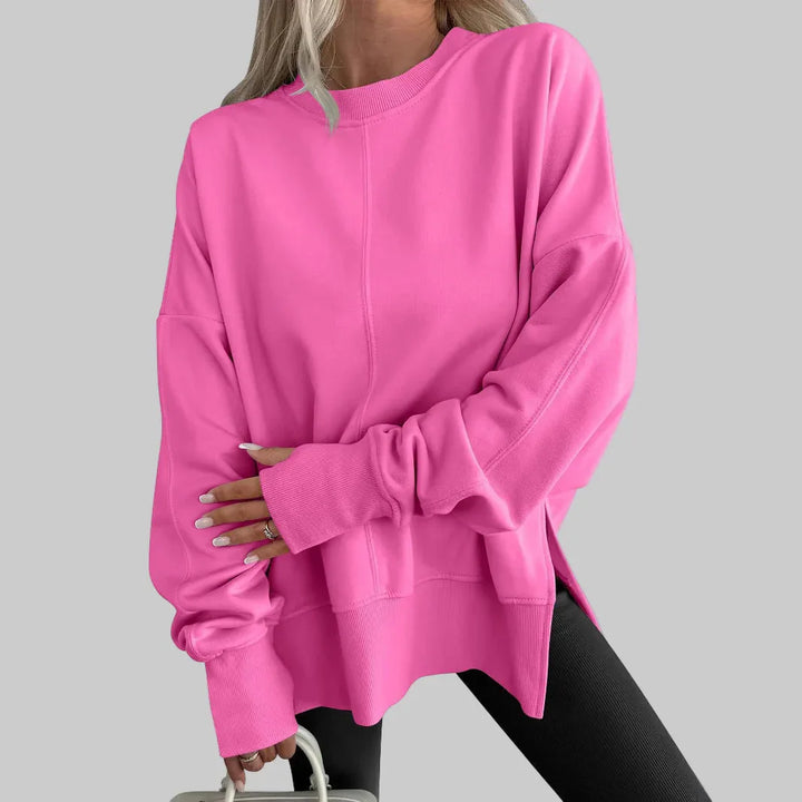 GWEN™ - Comfy Oversized Long Sleeve Sweatshirt - MABEL LONDON