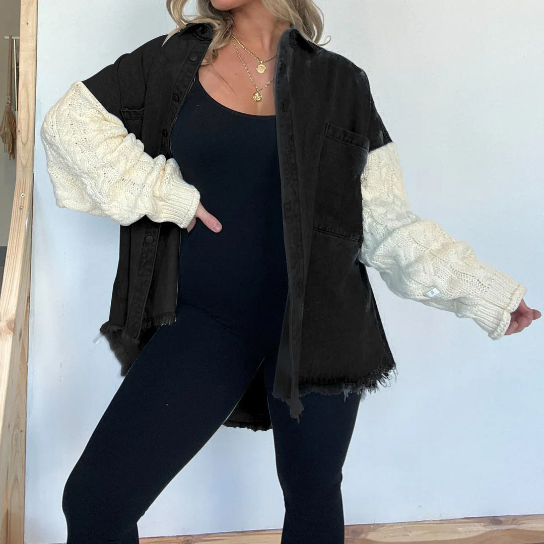 PRIS™ - Vintage Long Sleeve Collared Jacket - MABEL LONDON