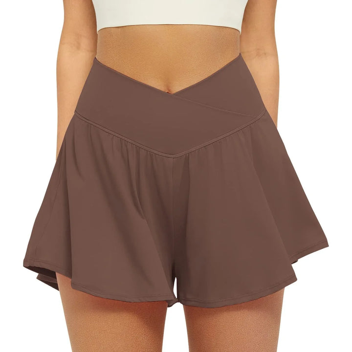 ECLAIRE™ – Simple Flowy High Waist Active Skort - MABEL LONDON