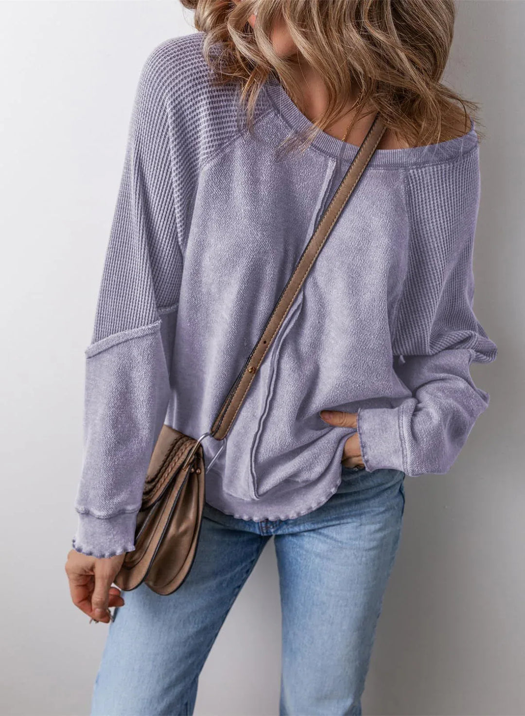 PRECIOUS™ - Casual Crew Neck Long Sleeve Sweatshirt - MABEL LONDON