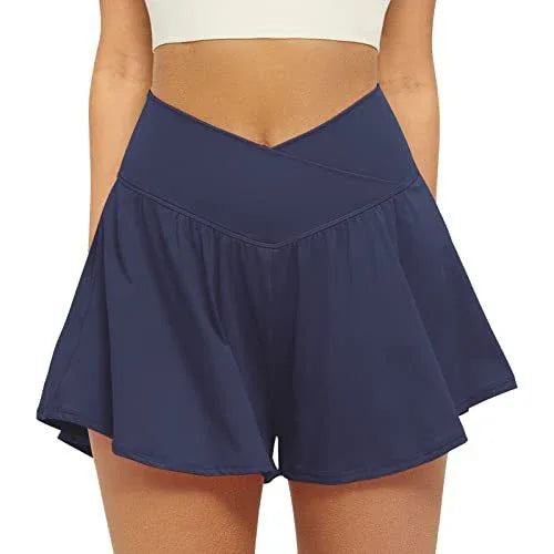 ECLAIRE™ – Simple Flowy High Waist Active Skort - MABEL LONDON