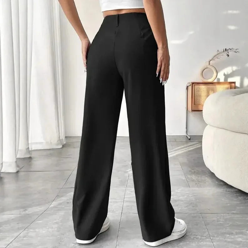 TURNI™ - Casual High Waist Wide Leg Pants - MABEL LONDON