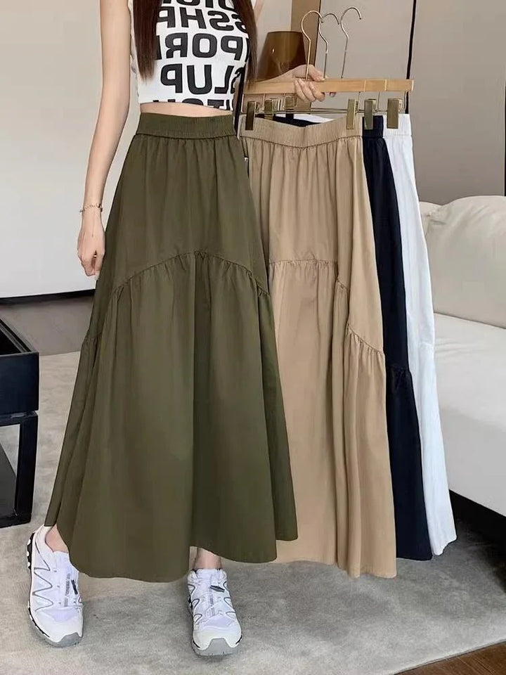 MARJOLAINE™ – Modern Casual Long Skirt - MABEL LONDON