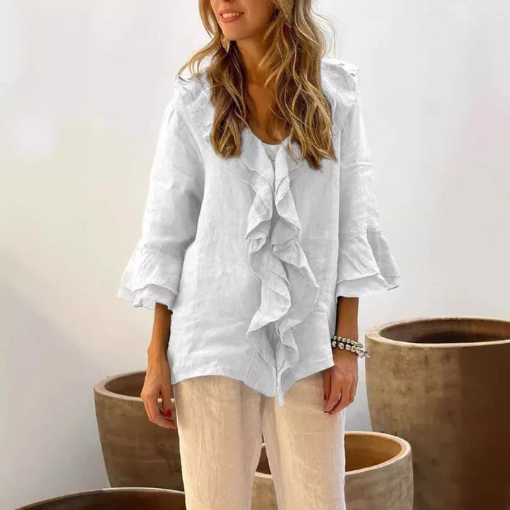 Elowis | Stylish Ruffled Blouse - MABEL LONDON