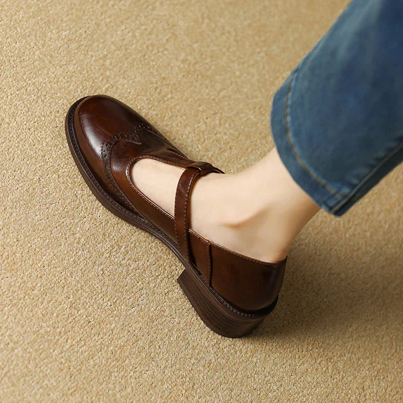 Ysolenne | Elegant T-Bar Mary Janes - MABEL LONDON