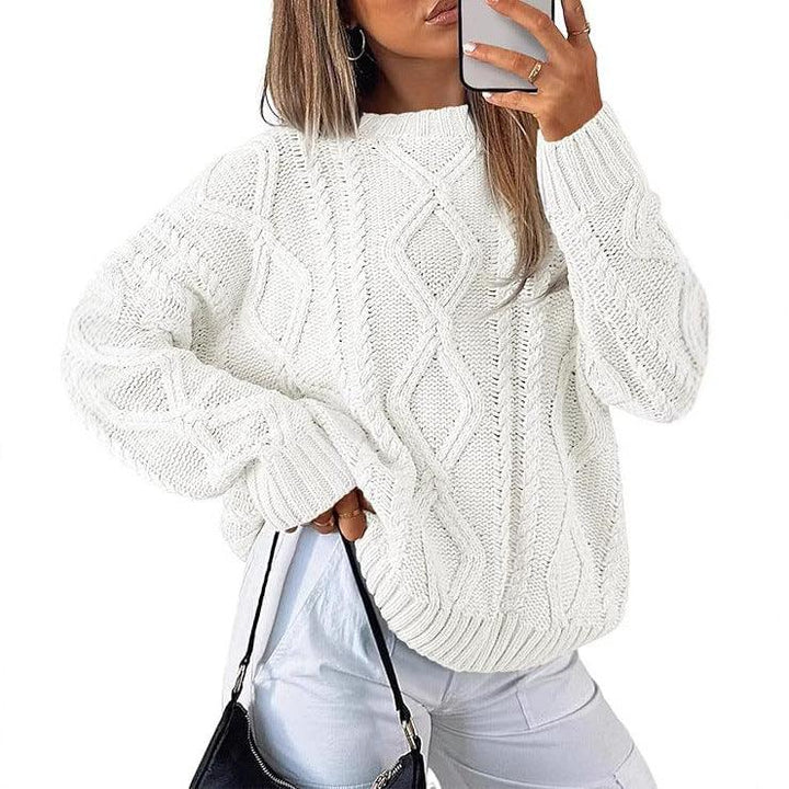 TONIA™ - Casual Oversized Long Sleeve Sweater - MABEL LONDON