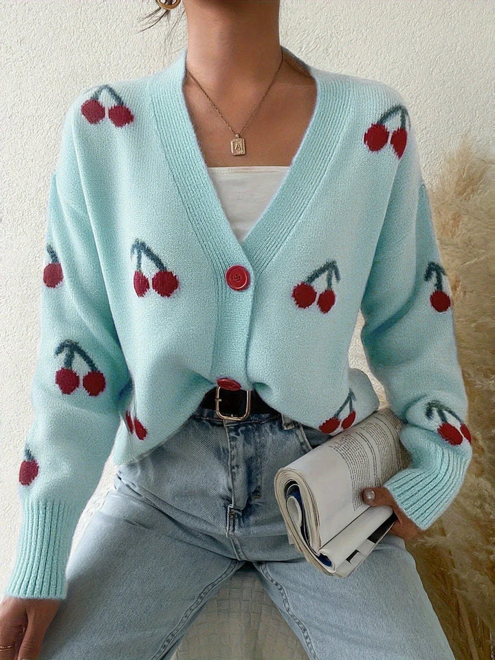 RAINA™ - Chic Button Front Long Sleeve Cardigan - MABEL LONDON