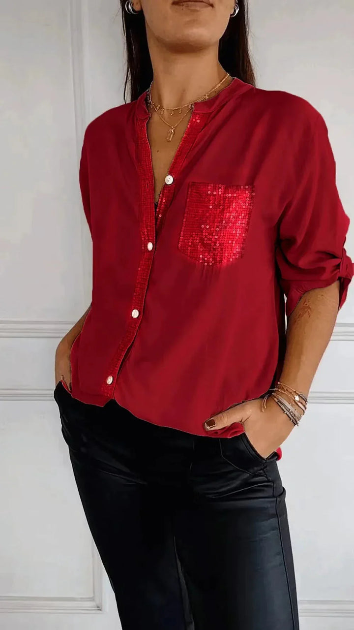 DANICA™ - Sequin Detailed Blouse - MABEL LONDON