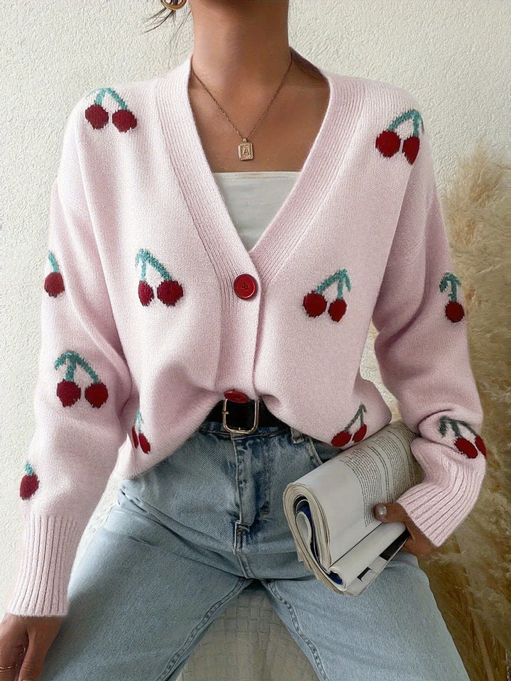 RAINA™ - Chic Button Front Long Sleeve Cardigan - MABEL LONDON