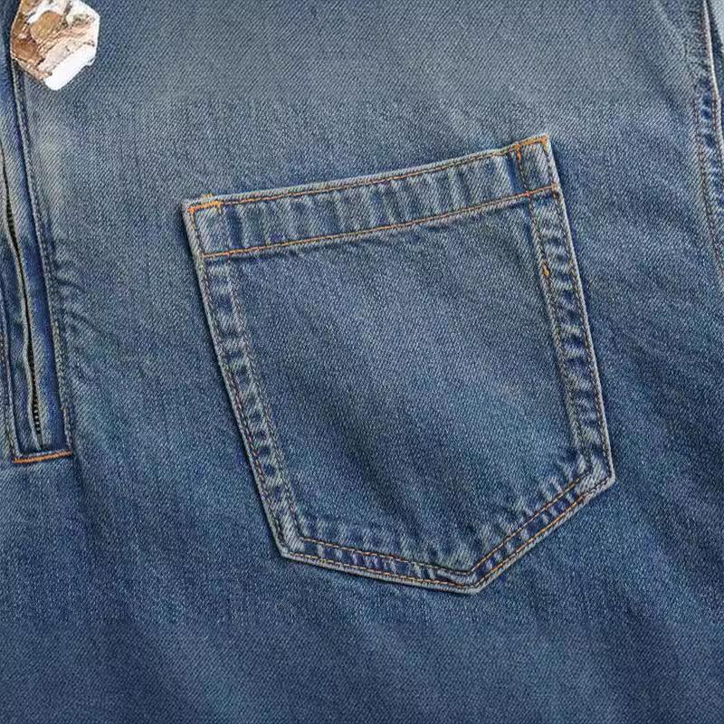 TWALYA™ - Vintage Half Zip Collared Long Sleeve Top - MABEL LONDON