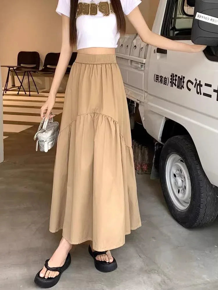 MARJOLAINE™ – Modern Casual Long Skirt - MABEL LONDON