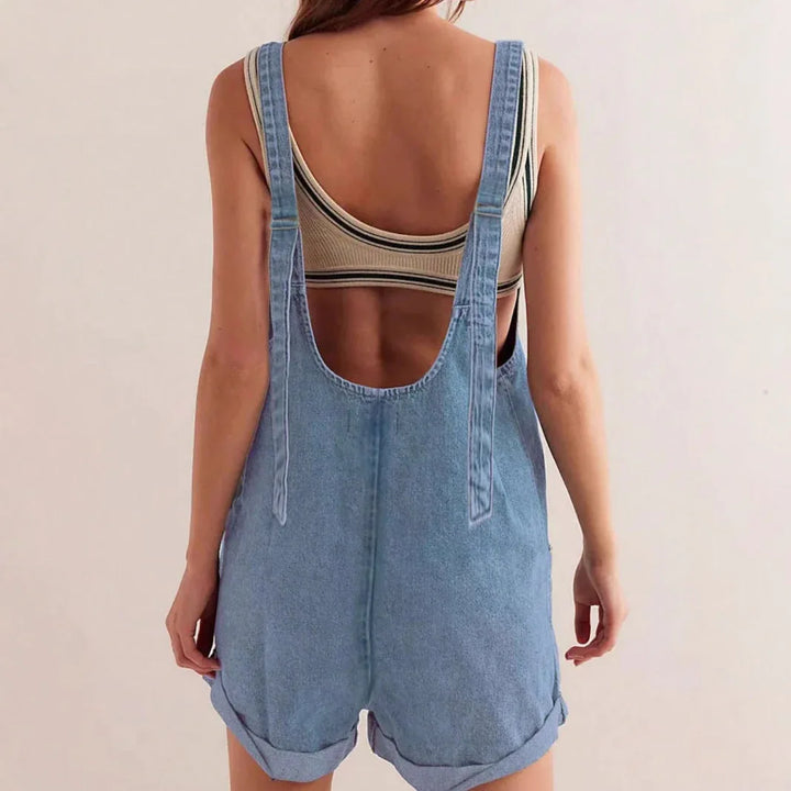 PETRA™ - Casual Overall Sleeveless Romper - MABEL LONDON