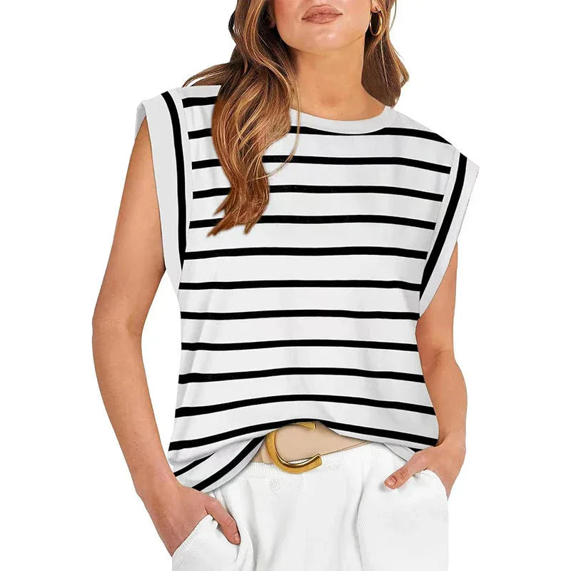 RAYANU™ – Lightweight Everyday Summer Cap Sleeve Top - MABEL LONDON