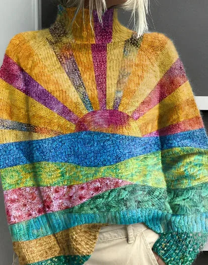 ZINNIA™ - Sunshine Turtleneck Sweater - MABEL LONDON