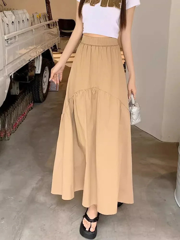 MARJOLAINE™ – Modern Casual Long Skirt - MABEL LONDON