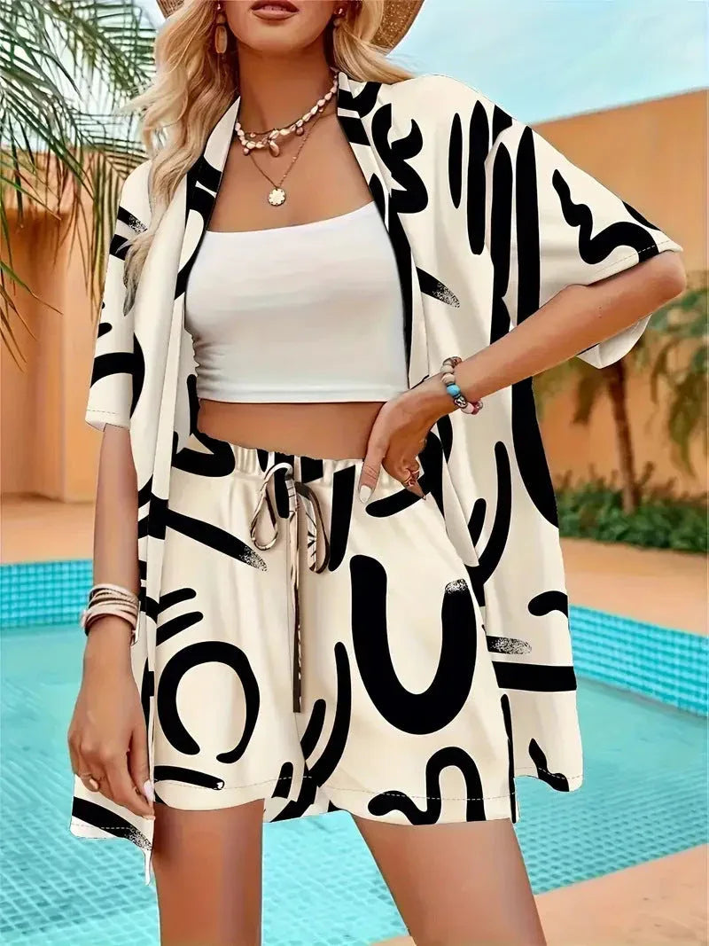 FANNIE™ – Simple Summer Floral Top and Shorts Set - MABEL LONDON