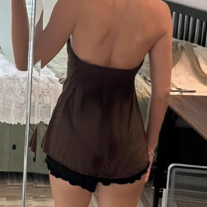 ELSATI™ – Casual Basic Halter Tank Top - MABEL LONDON