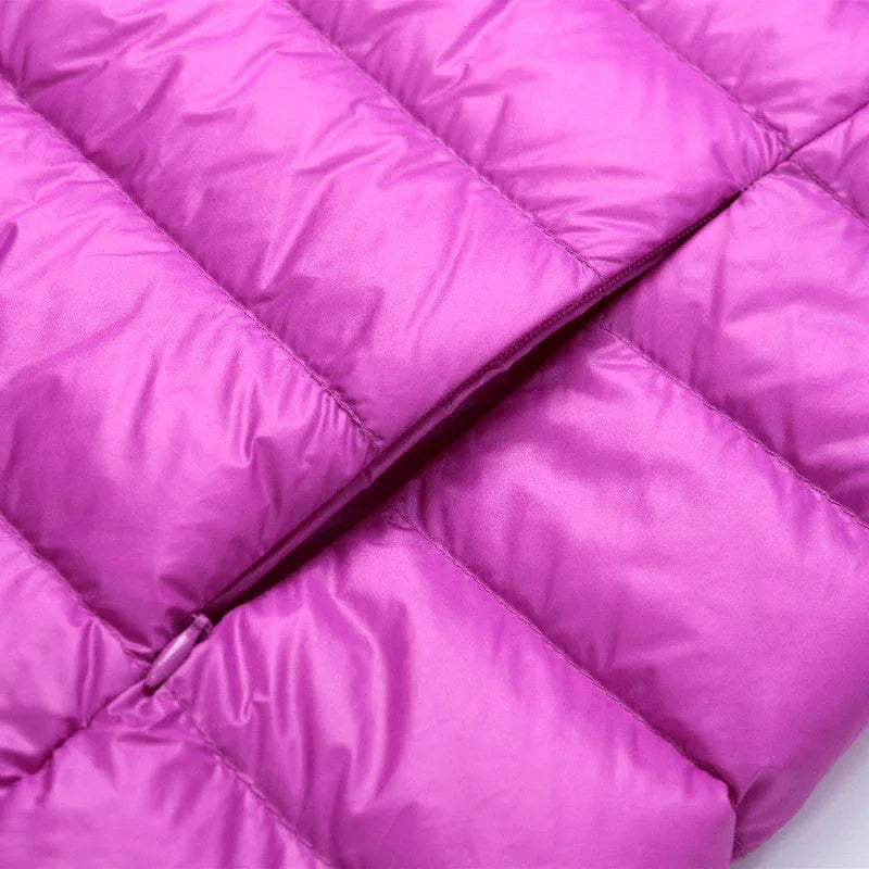 LIYANNA™ - Comfy Plus Size Lightweight Hooded Long Sleeve Puffer Jacket - MABEL LONDON