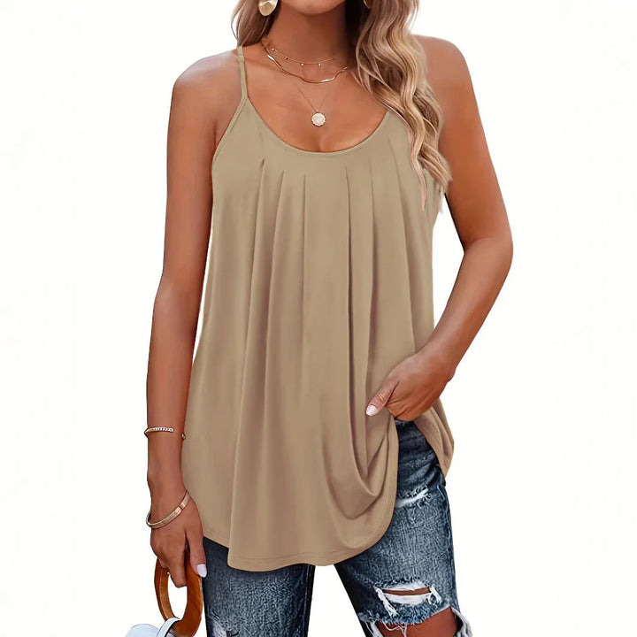 MILA™ – Lightweight Spaghetti Strap Fit Summer Top - MABEL LONDON