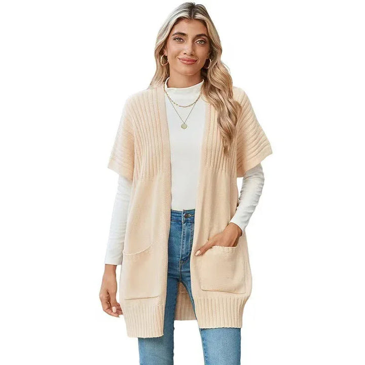 CASSAVA™ - Lightweight Open-Front Knit Cardigan - MABEL LONDON