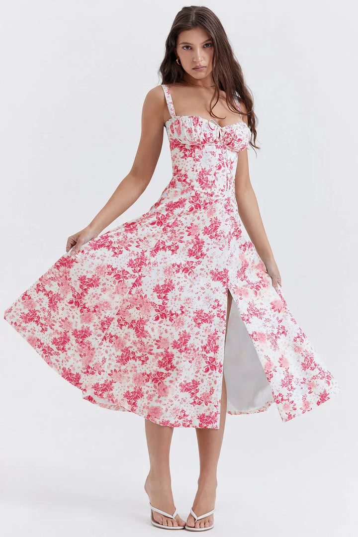 ELENA™ – Chic Corset Milkmaid Dress - MABEL LONDON