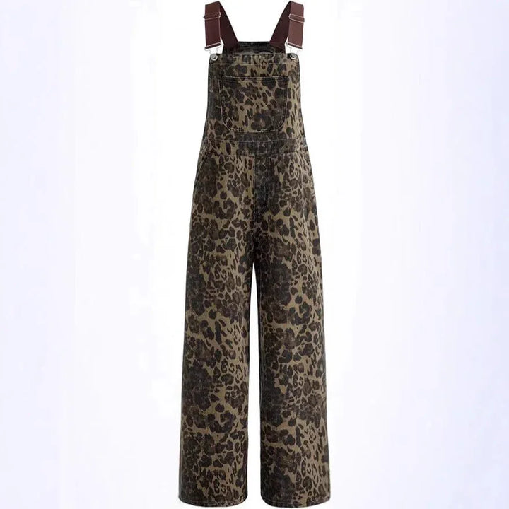 BLANCA™ – Retro Statement Wide-Leg Leopard Jumpsuit - MABEL LONDON
