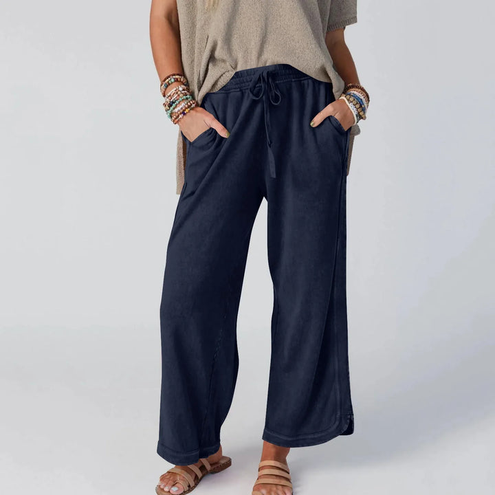 CHIPY™ - Vintage Wide Leg High Waist Pants - MABEL LONDON
