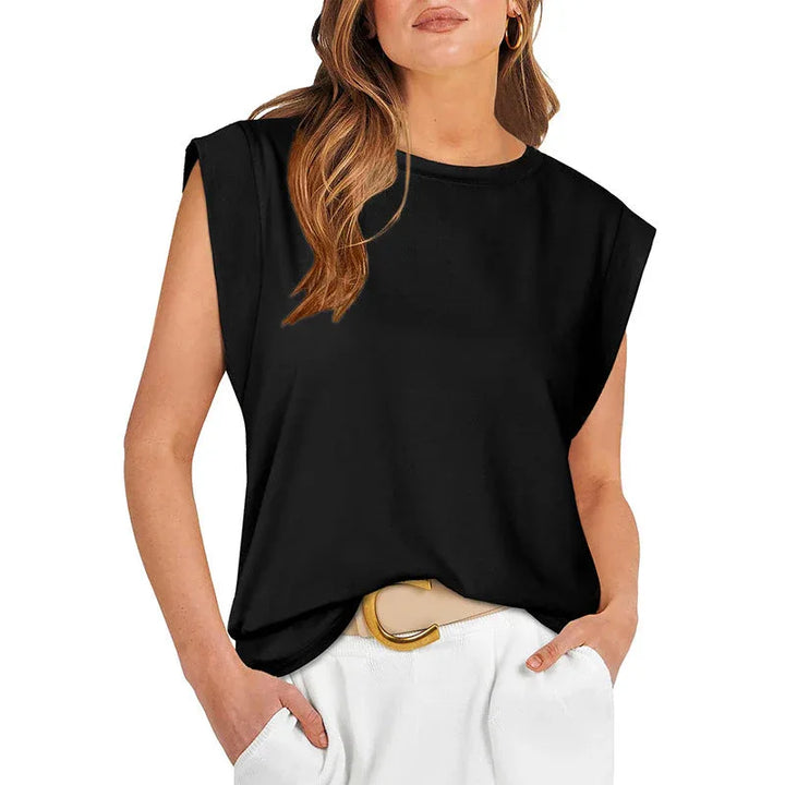 RAYANU™ – Lightweight Everyday Summer Cap Sleeve Top - MABEL LONDON