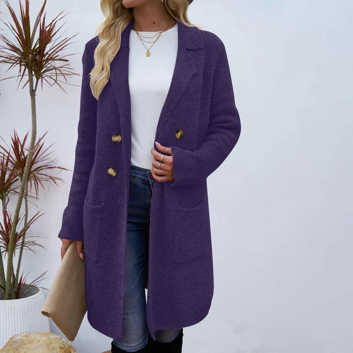 ZAHEKA™ - Casual Long Sleeve Mid Length Coat - MABEL LONDON