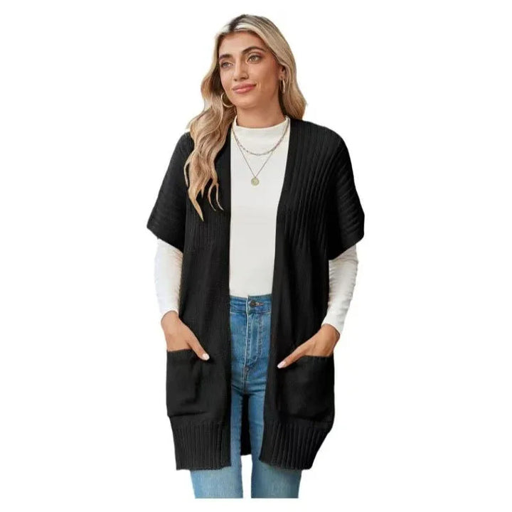 CASSAVA™ - Lightweight Open-Front Knit Cardigan - MABEL LONDON