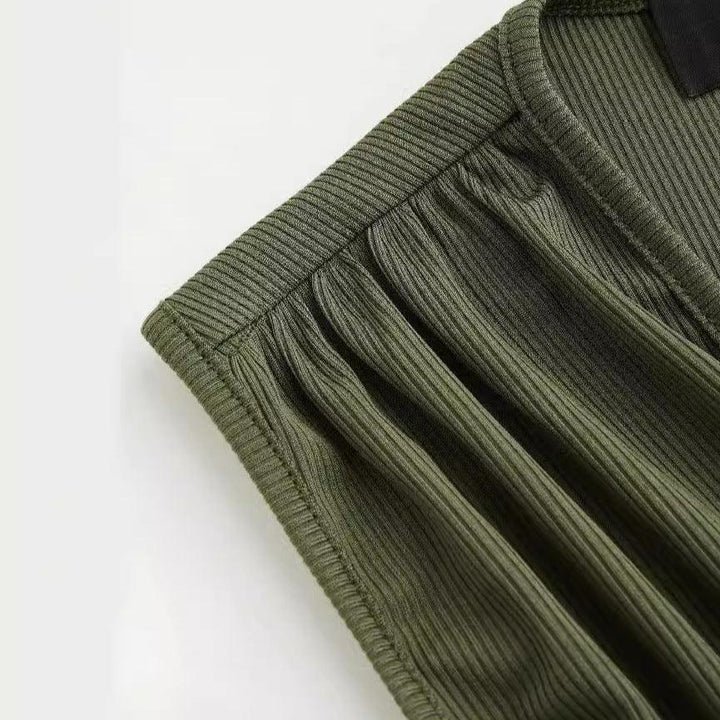 PARIS™ - Chic V-Neck Sleeveless Overall Romper - MABEL LONDON