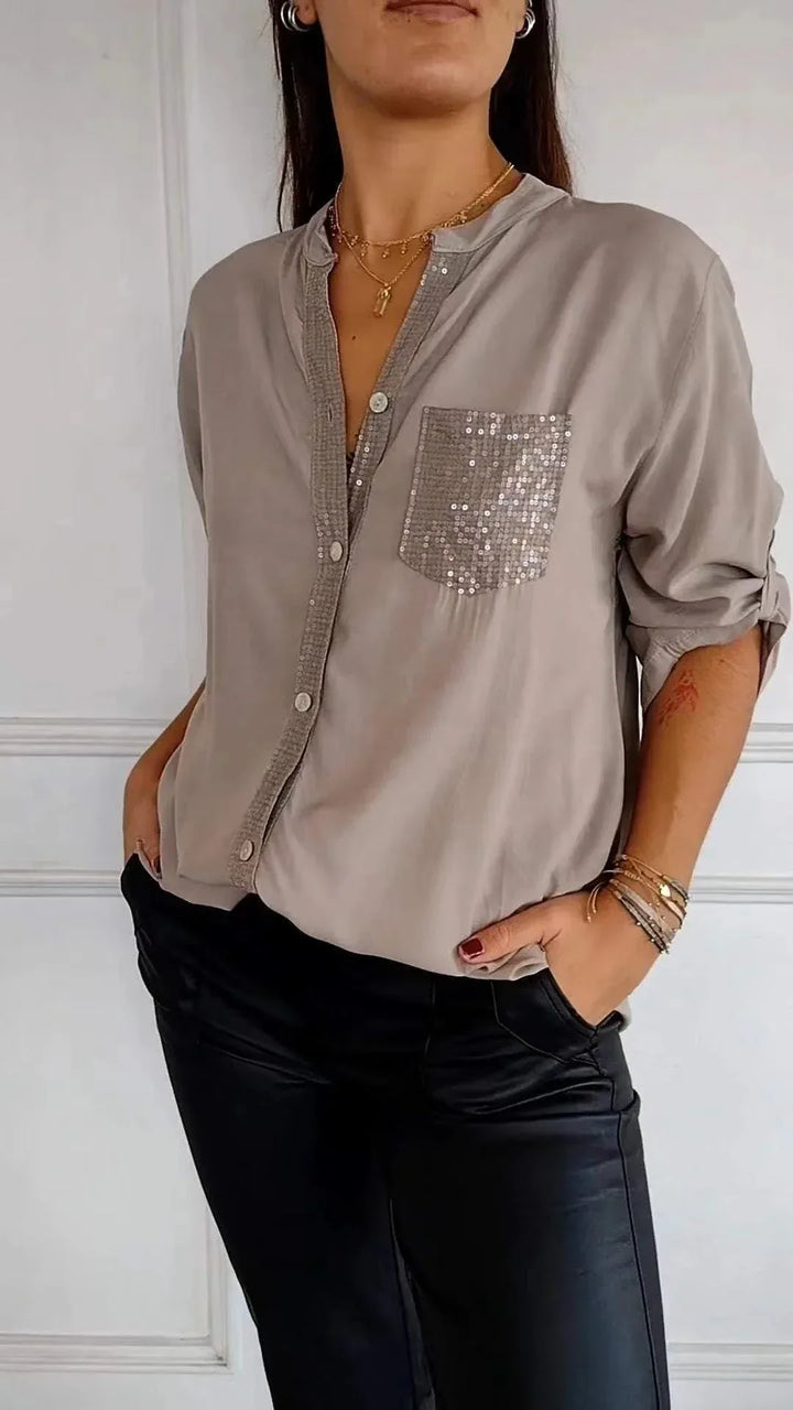 DANICA™ - Sequin Detailed Blouse - MABEL LONDON