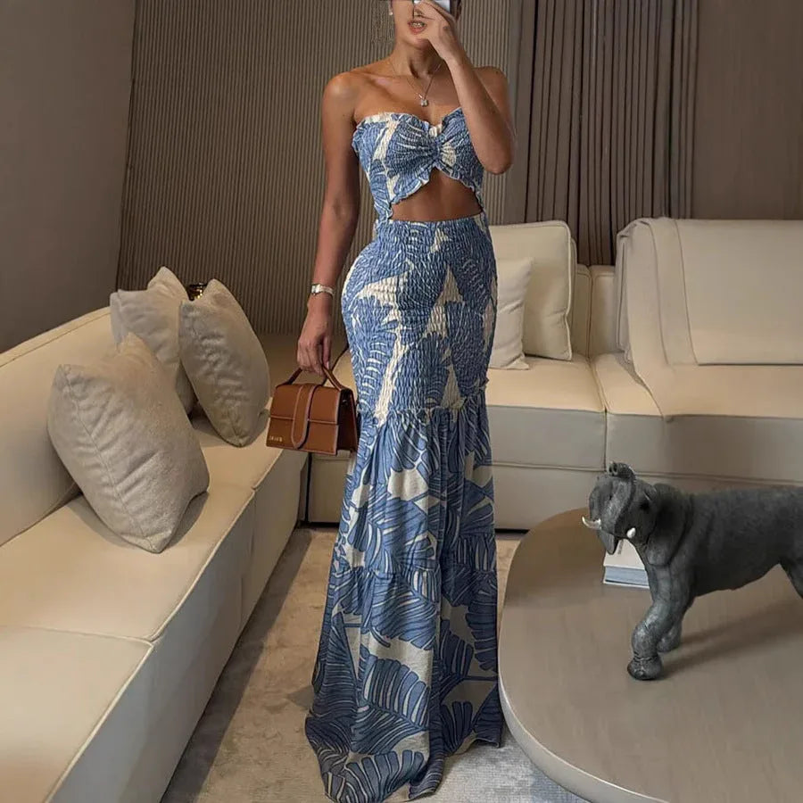 LIVARA™ – Classy Ruffle Hem Mermaid Dress - MABEL LONDON