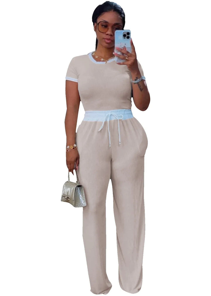 JELENA™ – Comfy Summer Tee and Pant Co-ord Set - MABEL LONDON