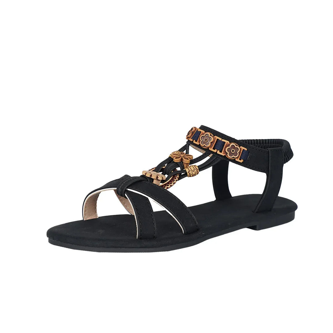 ZAVI™ – Chic Casual Strappy Summer Flats - MABEL LONDON