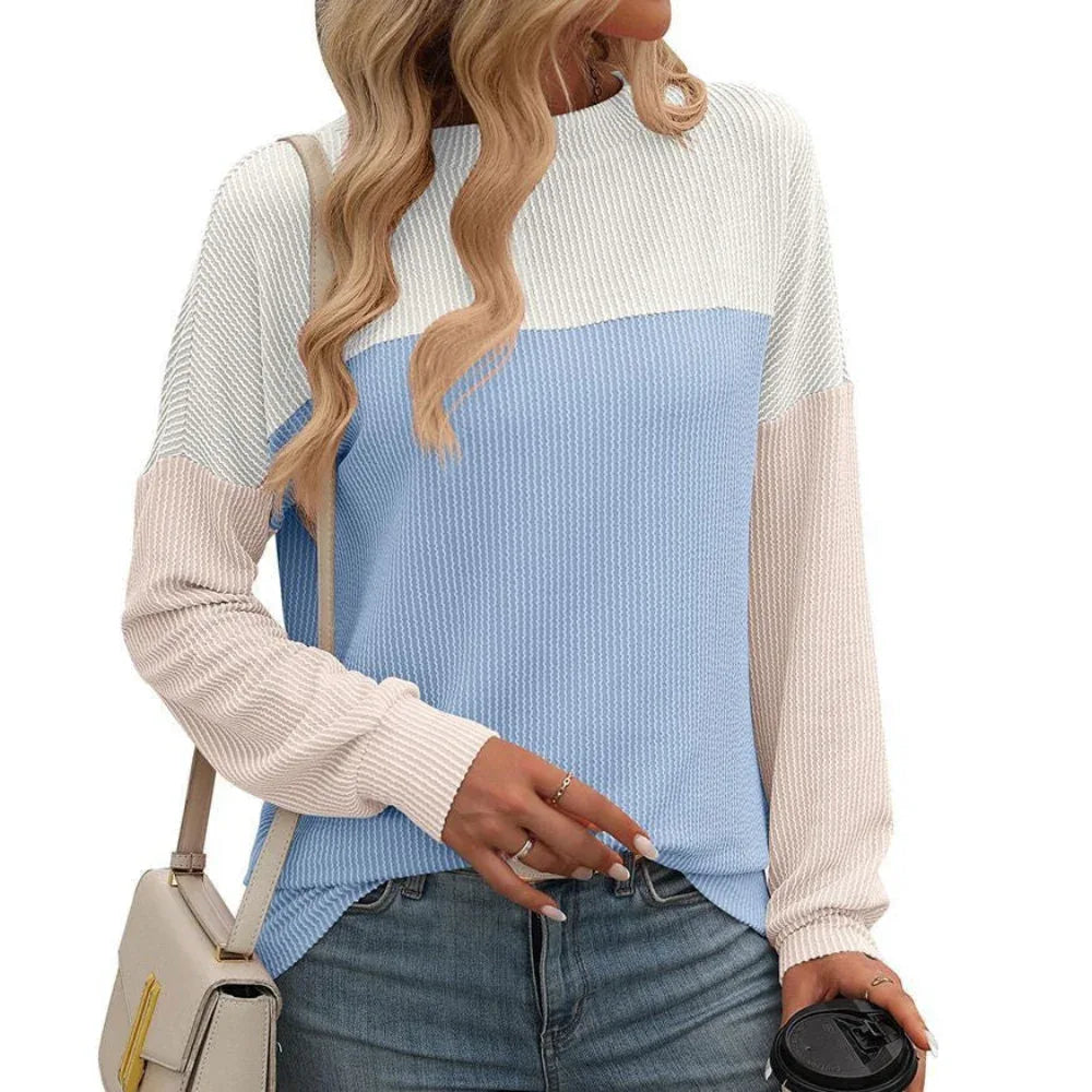 ALYSSA™ - Comfy Crewneck Long Sleeve Sweatshirt - MABEL LONDON