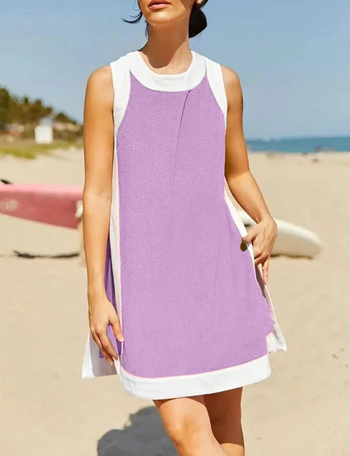 QUEENEE™ – Chic Sleeveless Pullover and Shorts Lounge Set - MABEL LONDON