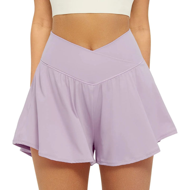 ECLAIRE™ – Simple Flowy High Waist Active Skort - MABEL LONDON
