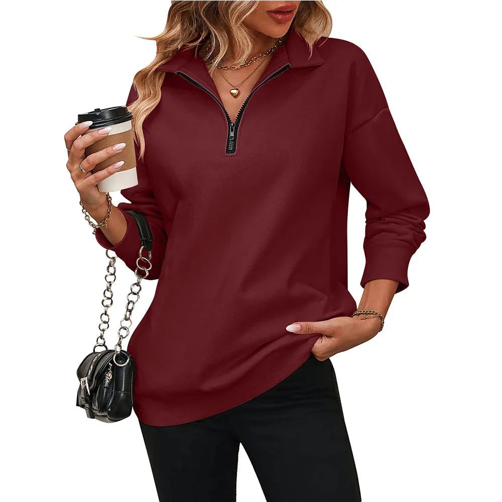 ALEX™ – Timeless Casual Zip Sweatshirt - MABEL LONDON