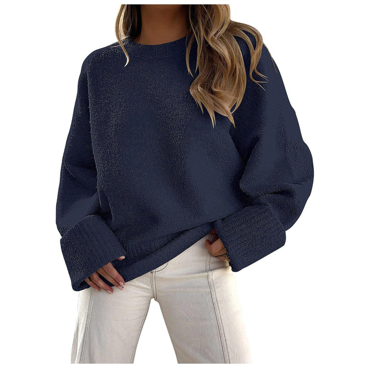 HALEY™ - Cozy Oversized Fuzzy Knit Pullover Sweater - MABEL LONDON