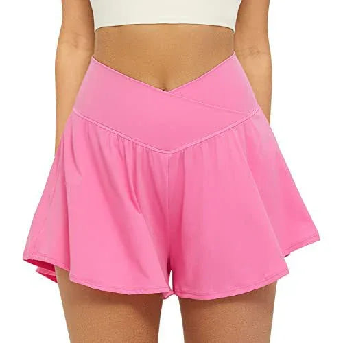 ECLAIRE™ – Simple Flowy High Waist Active Skort - MABEL LONDON