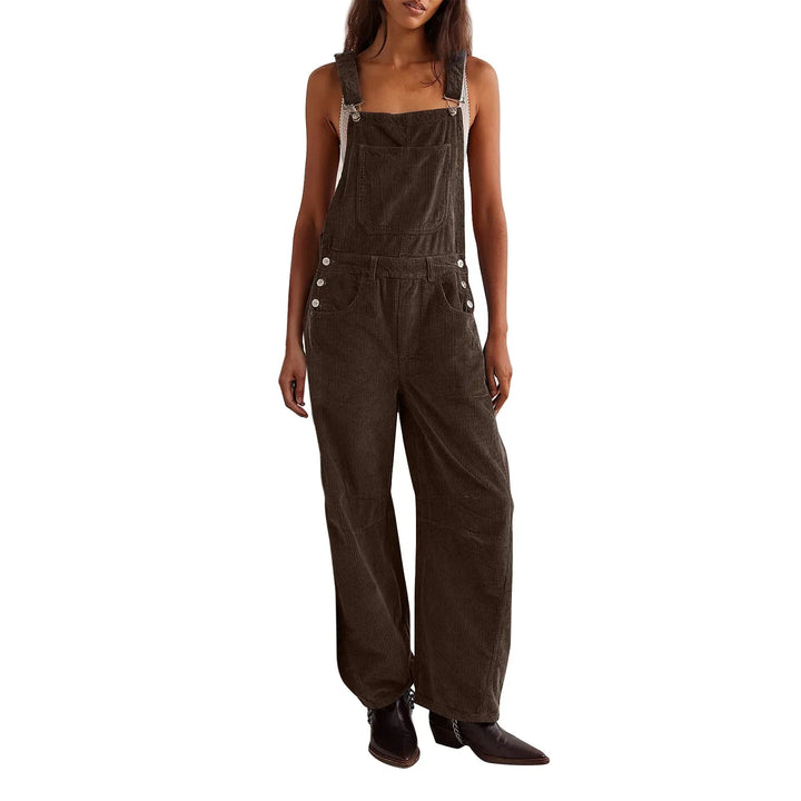 PANIZ™ - Vintage Overalls Wide-Leg Adjustable Jumpsuit - MABEL LONDON