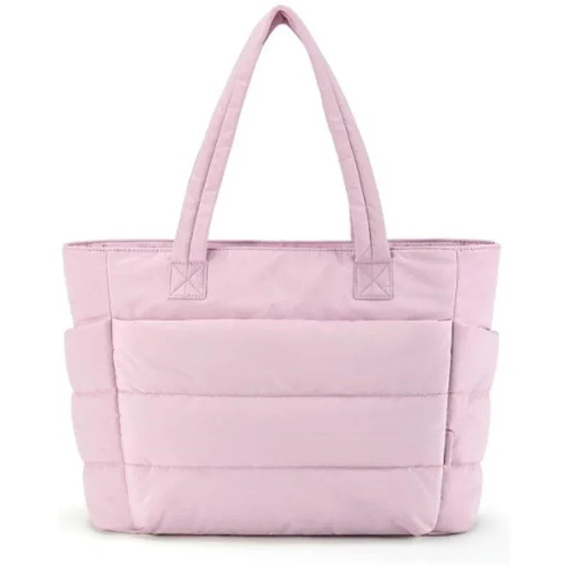 CARMELLE™– Lightweight Quilted Tote Bag - MABEL LONDON