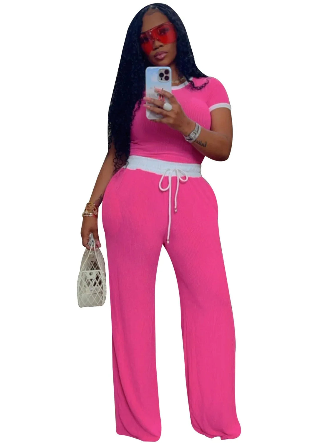 JELENA™ – Comfy Summer Tee and Pant Co-ord Set - MABEL LONDON