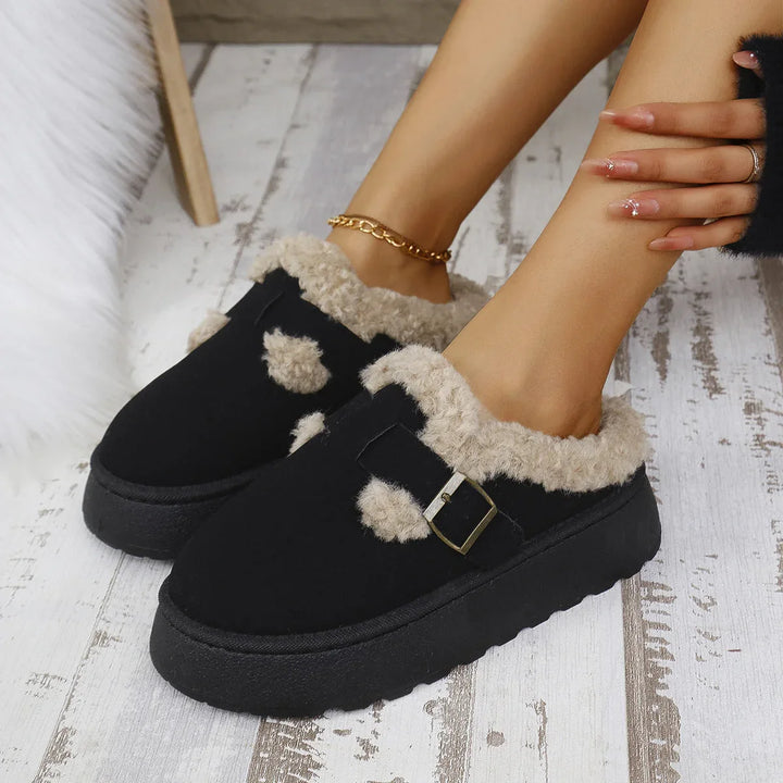 TAZA™ - Comfy Platform Mini Boots Slippers - MABEL LONDON